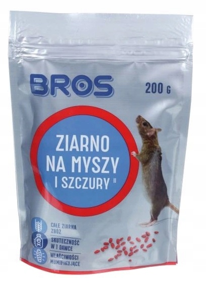 

Bros ziarno na myszy szczury 200g Trutka