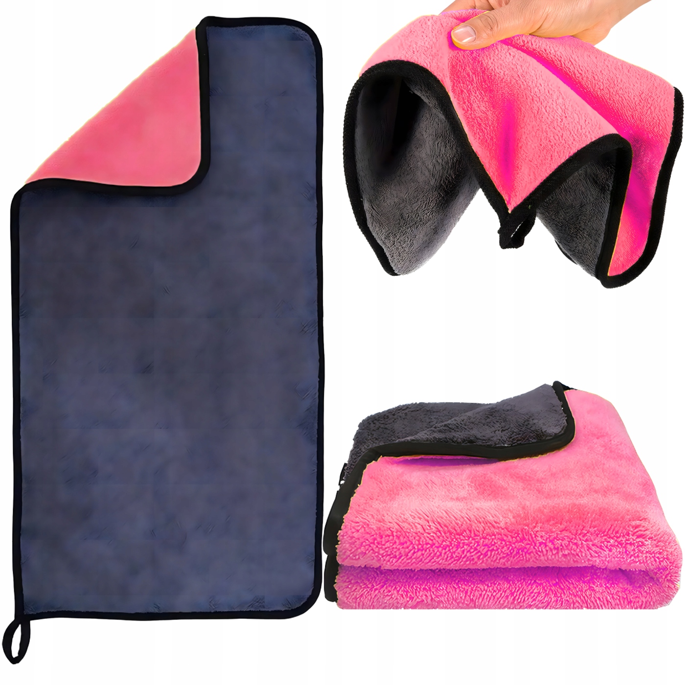 Ręcznik z Mikrofibry do Osuszania Auta Samochodu Lakieru 400GSM 60x30 cm