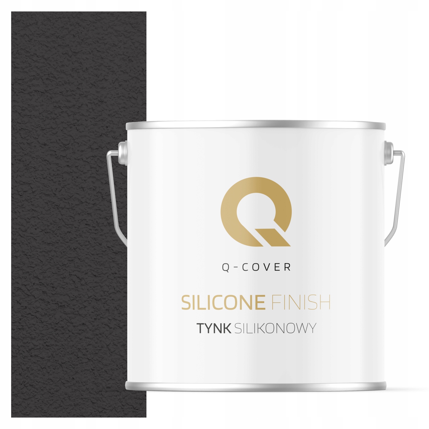 Silikonová Fasádní Omítka Černá F268 7 Kg Beránek Granulace 1.5 mm