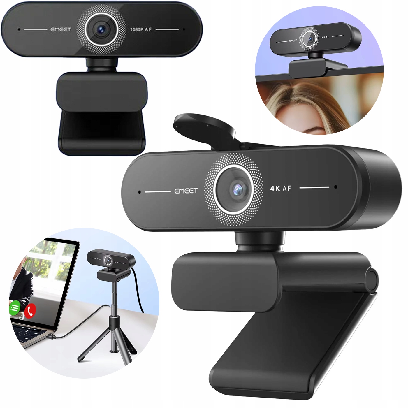 Internetová kamera 4K Autofokus Ip kamera Redukcia šumu