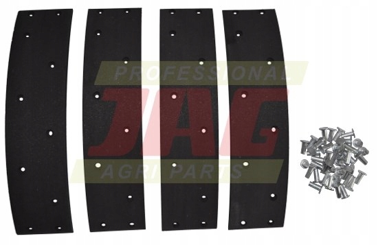 Sada brzdových obložení (4ks nýty) 60x250 mm Jag Claas Dominator 6