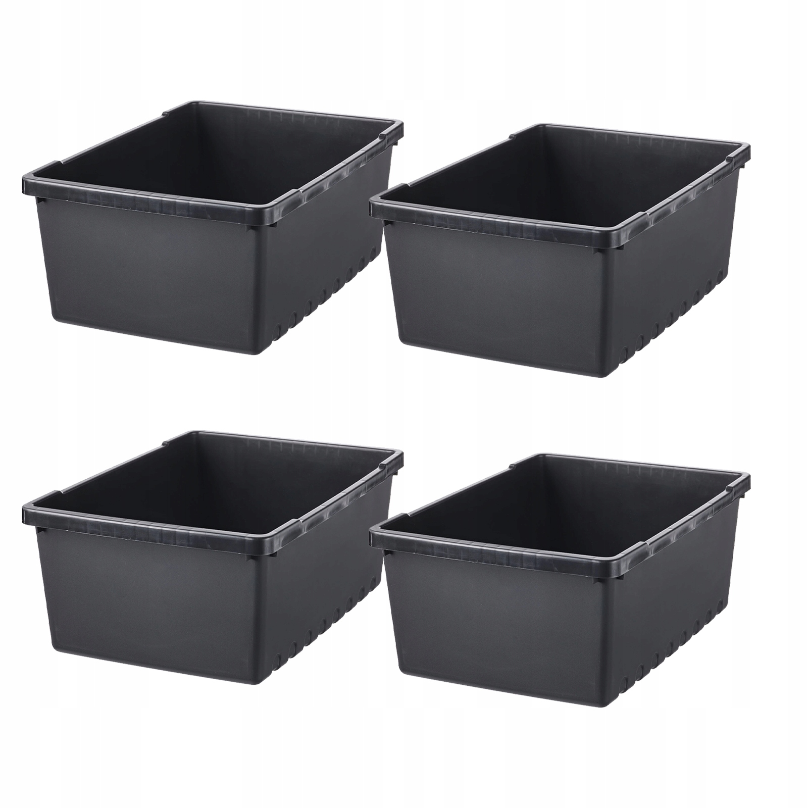 ZESTAW PUDEŁEK POJEMNIKÓW 4 SZT. 35X25X14 CM