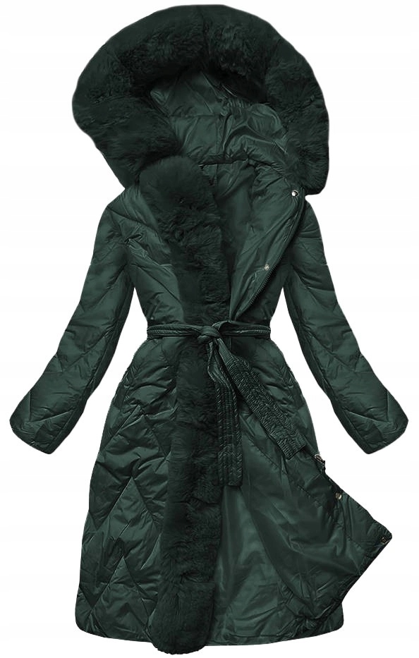 Dlouhá Bunda S Kapucí FM11 C. Zelená XL (42)