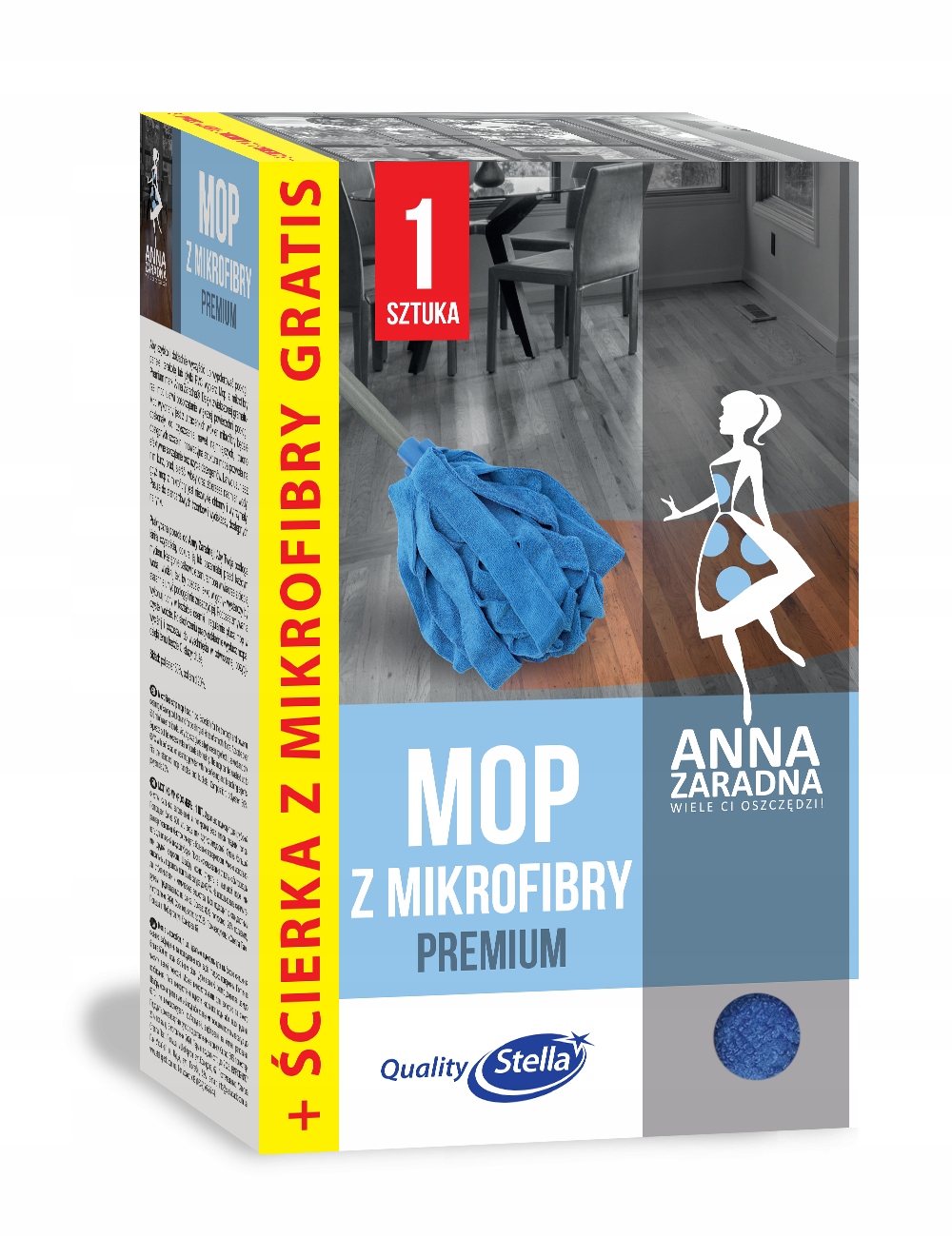 

Az Mop Mikrofibra PREMIUM+Ścierkka Podłoga Gratis