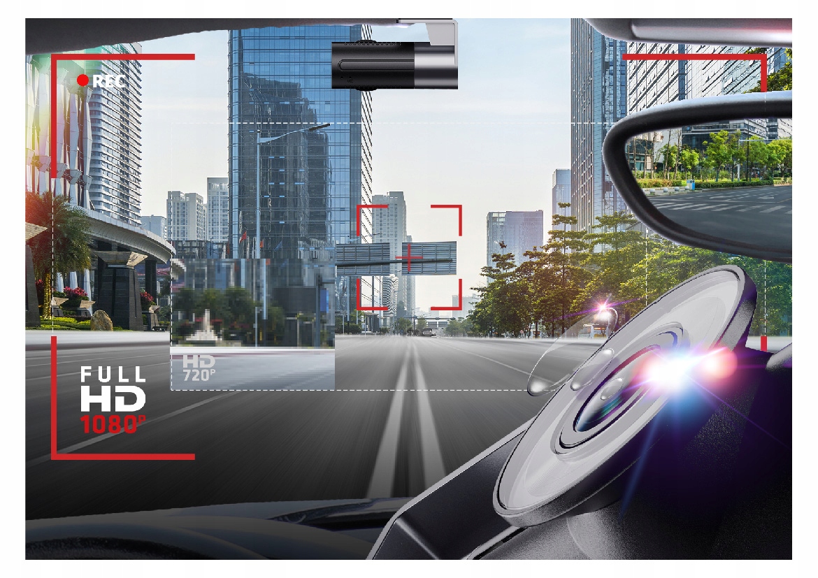 Wideorejestrator kamerka Xblitz Z10 SLIM WiFi FHD Kąt widzenia 140°