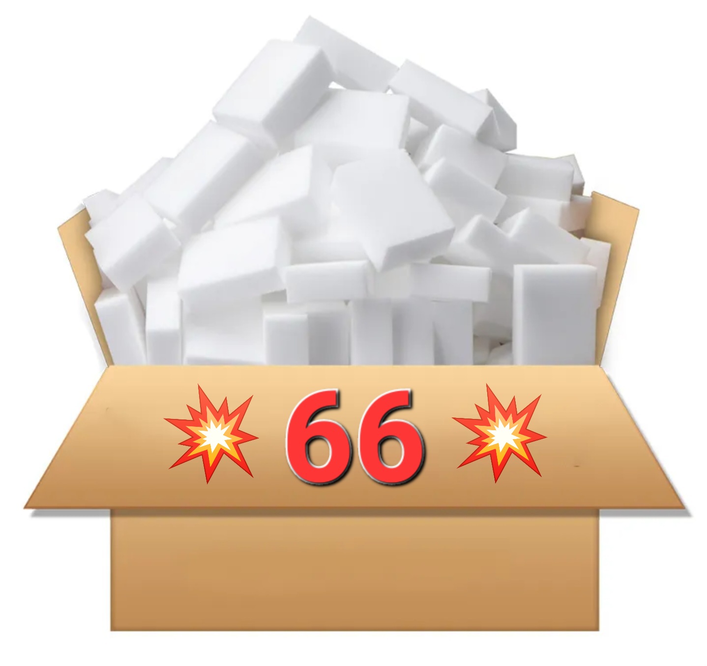 

Magiczna Gąbka magiczne gąbki Grube Mocne 66szt