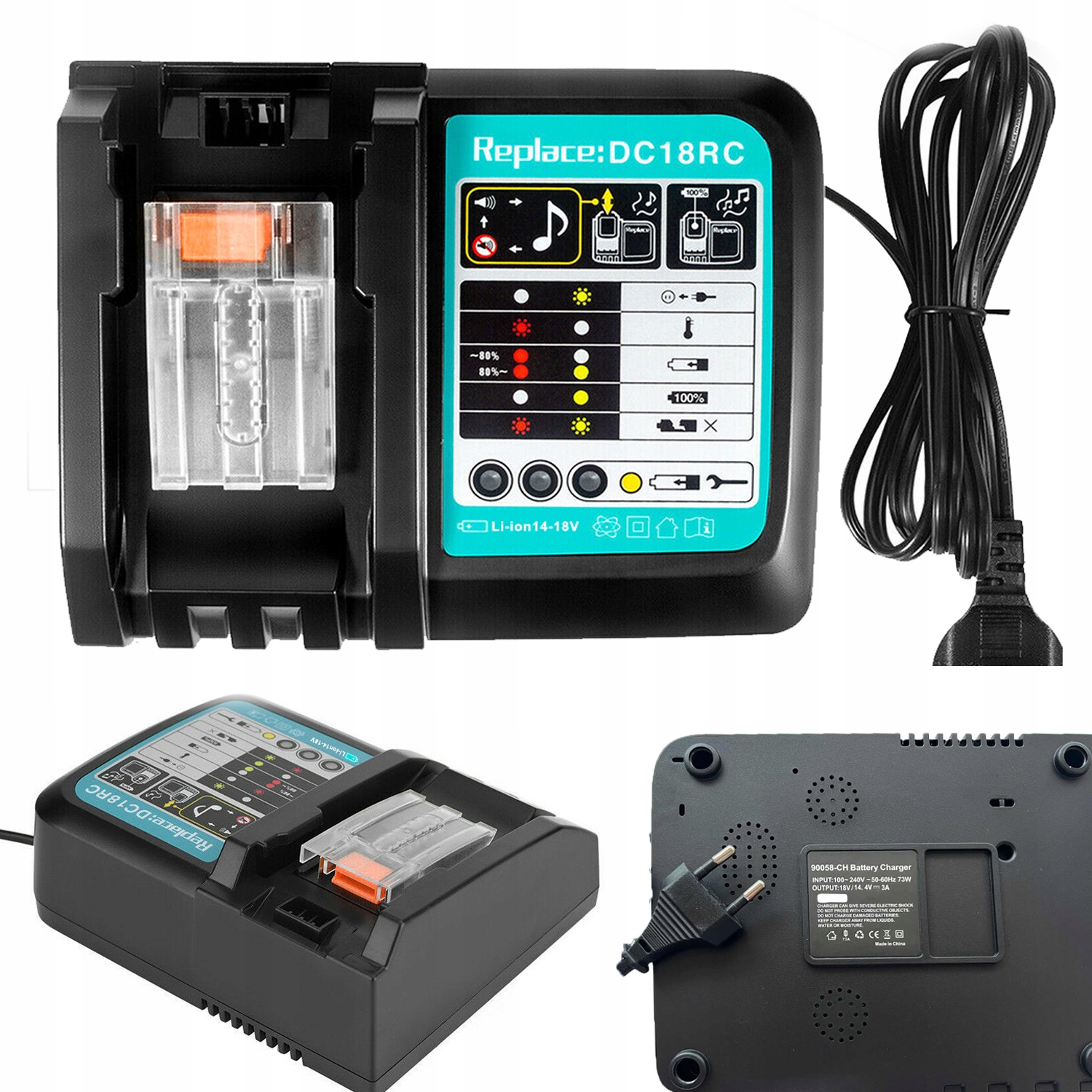 Nabíječka Lithium-iontových Akumulátorů Pro Elektrické Nářadí 14,4V-18V