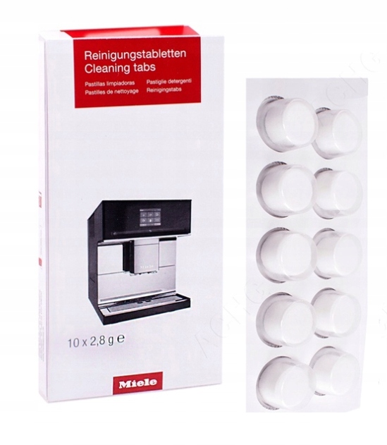 Tabletki do czyszczenia ekspresów Miele odtłuszczające czyszczące 10 sztuk