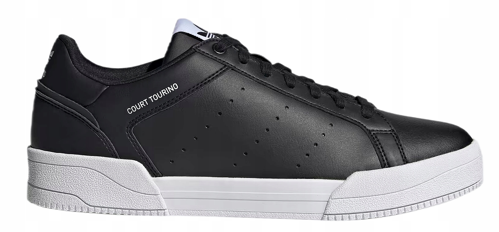 adidas Court Tourino Pánské boty Černé kožené tenisky Adidasy vel.