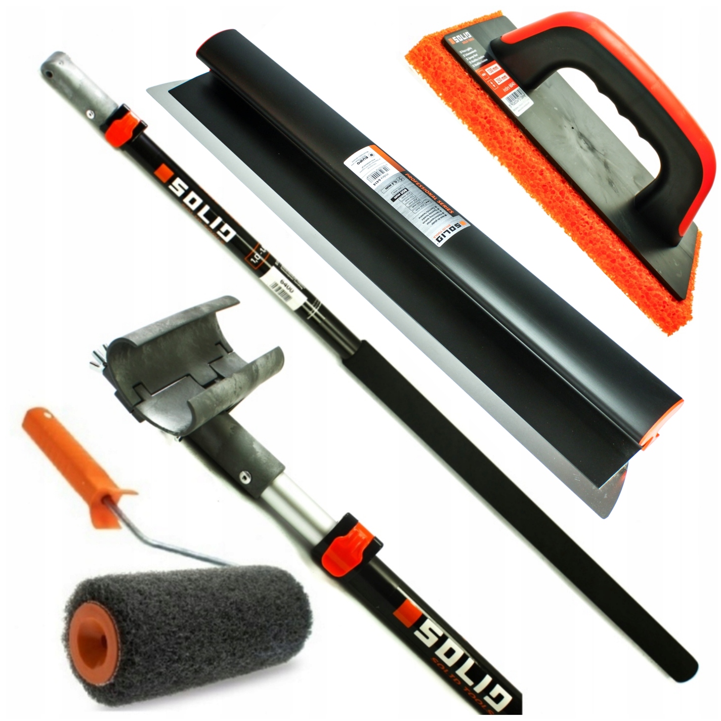 

Solid Nóż 80cm Kij Teleskopowy Adapter Wałek Paca