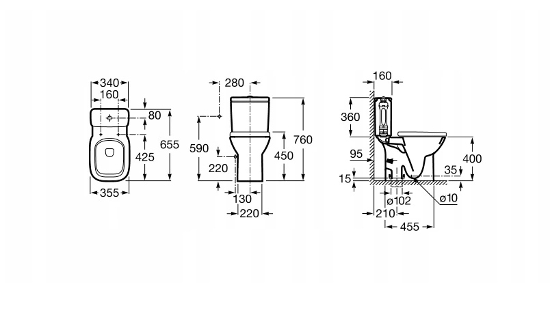DESKA WOLNOOPADAJĄCA DO ROCA DEBBA DUROPLAST Kolor biały