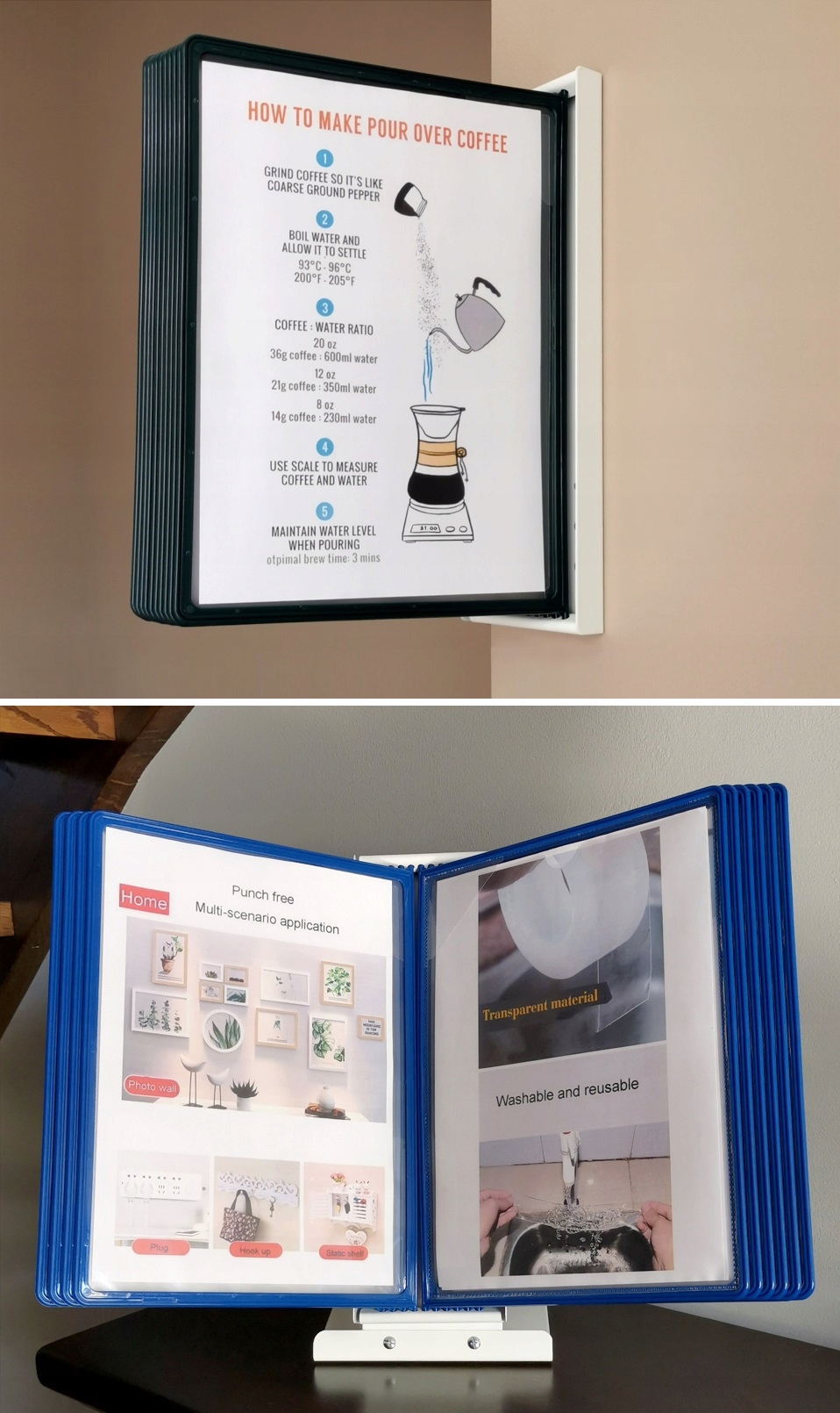 PANELE PREZENTACYJNE LEVIATAN A4 NIEBIESKI 10szt Kod producenta LEVIATAN