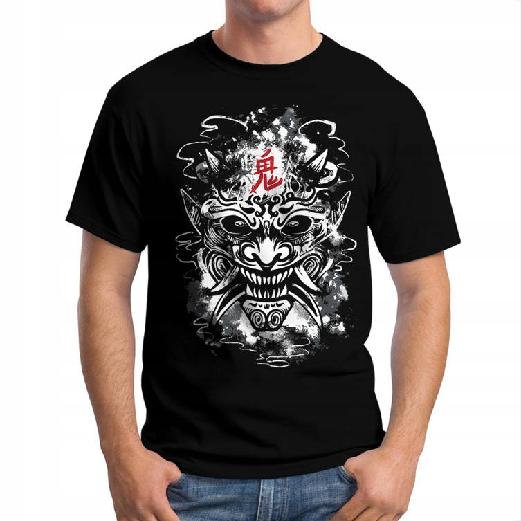 

Koszulka Męska Japońska Maska L