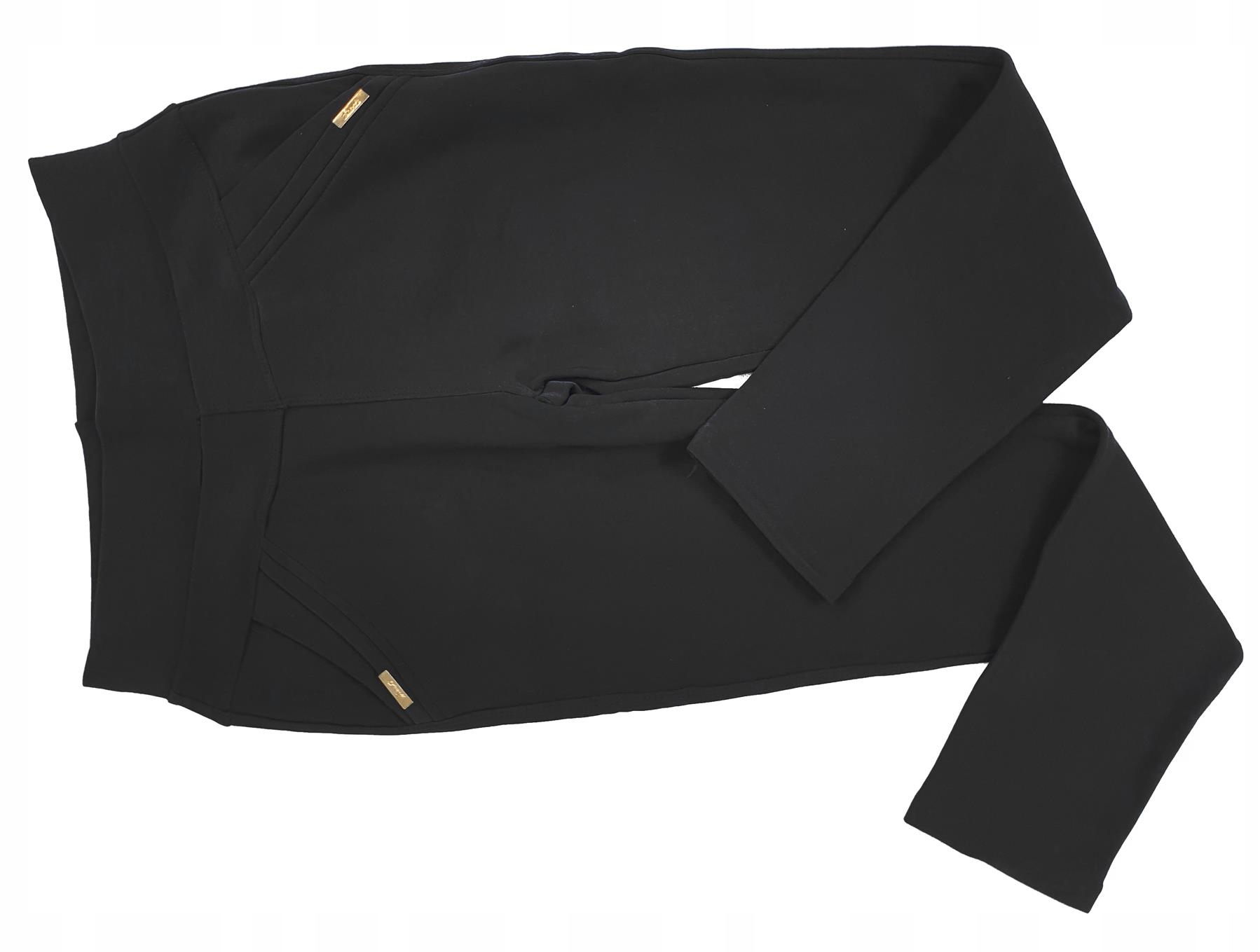 Spodnie Damskie Ocieplane Legginsy Ciepłe Z Kieszeniami Kobiece Czarne 36 S EAN (GTIN) 5905745655728