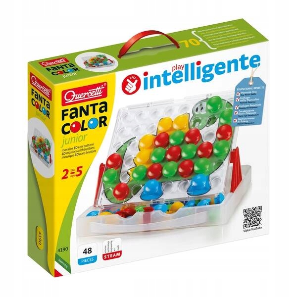 Quercetti: mozaika: fantacolor junior dinozaur
