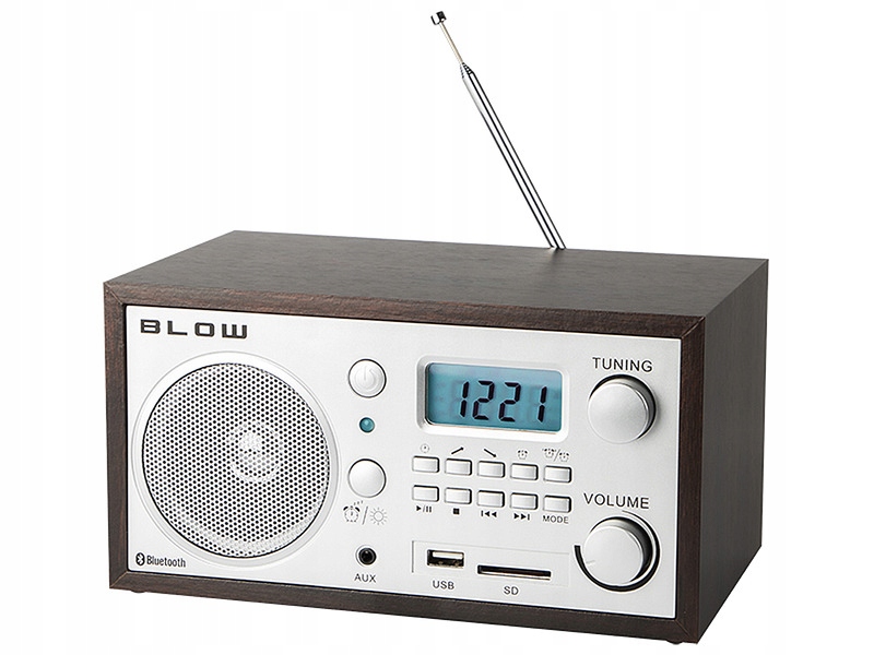 Radio BLOW RA2 FM Bluetooth Brązowy