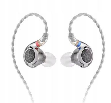 Słuchawki FiiO FD11, monitory douszne, srebrne, bez mikrofonu