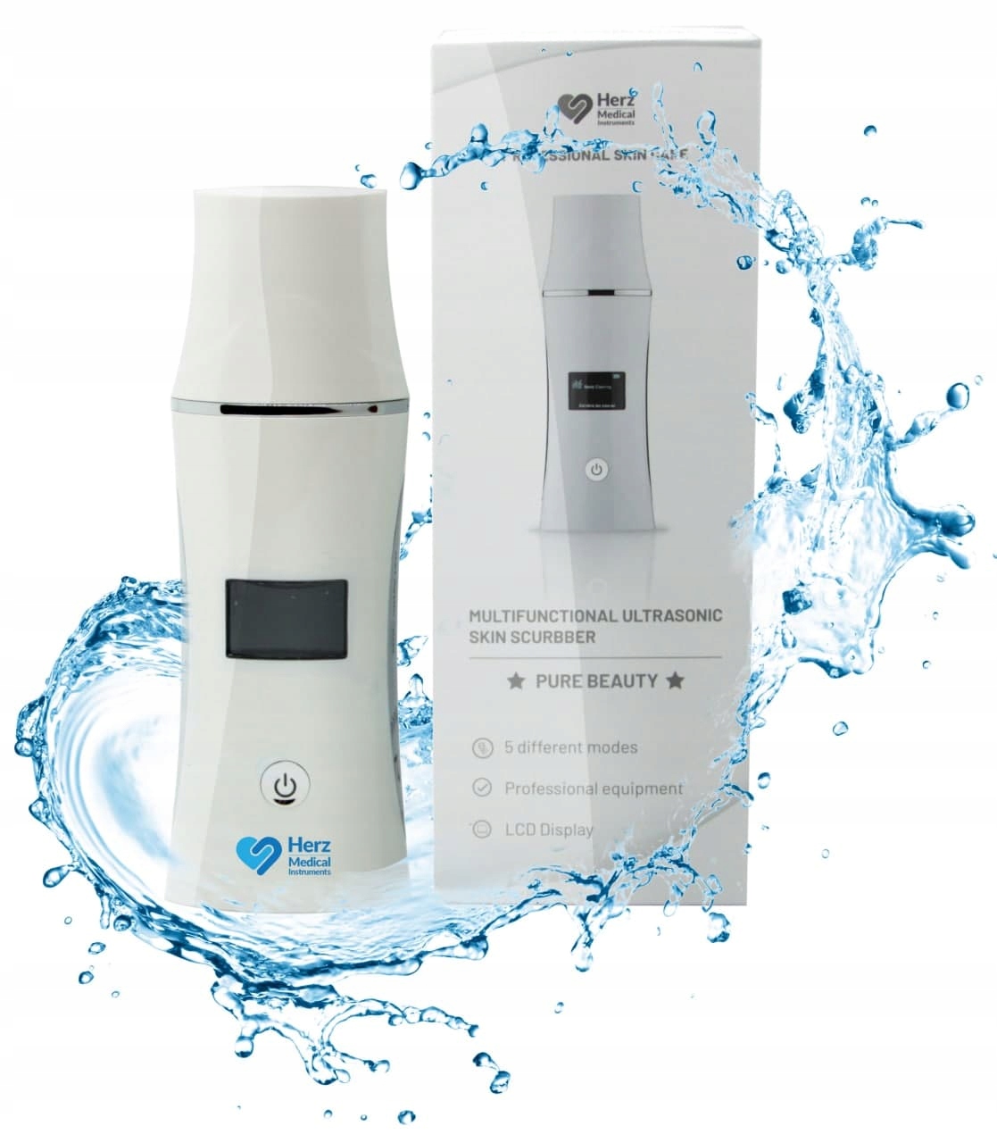 Peeling Kawitacyjny Bezprzewodowy 5w1 Herz Medical