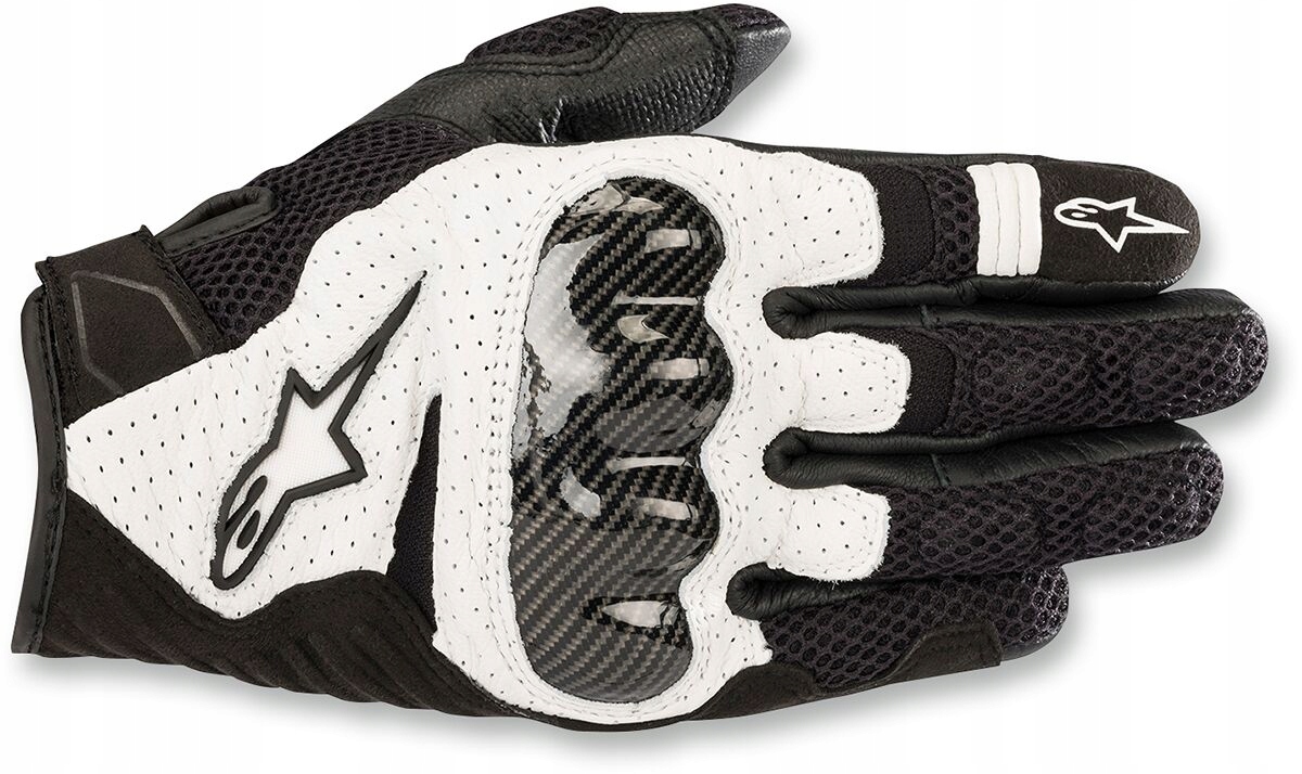 RĘKAWICE ALPINESTARS SMX-1 AIR CARBON V2 BK/W 2XL