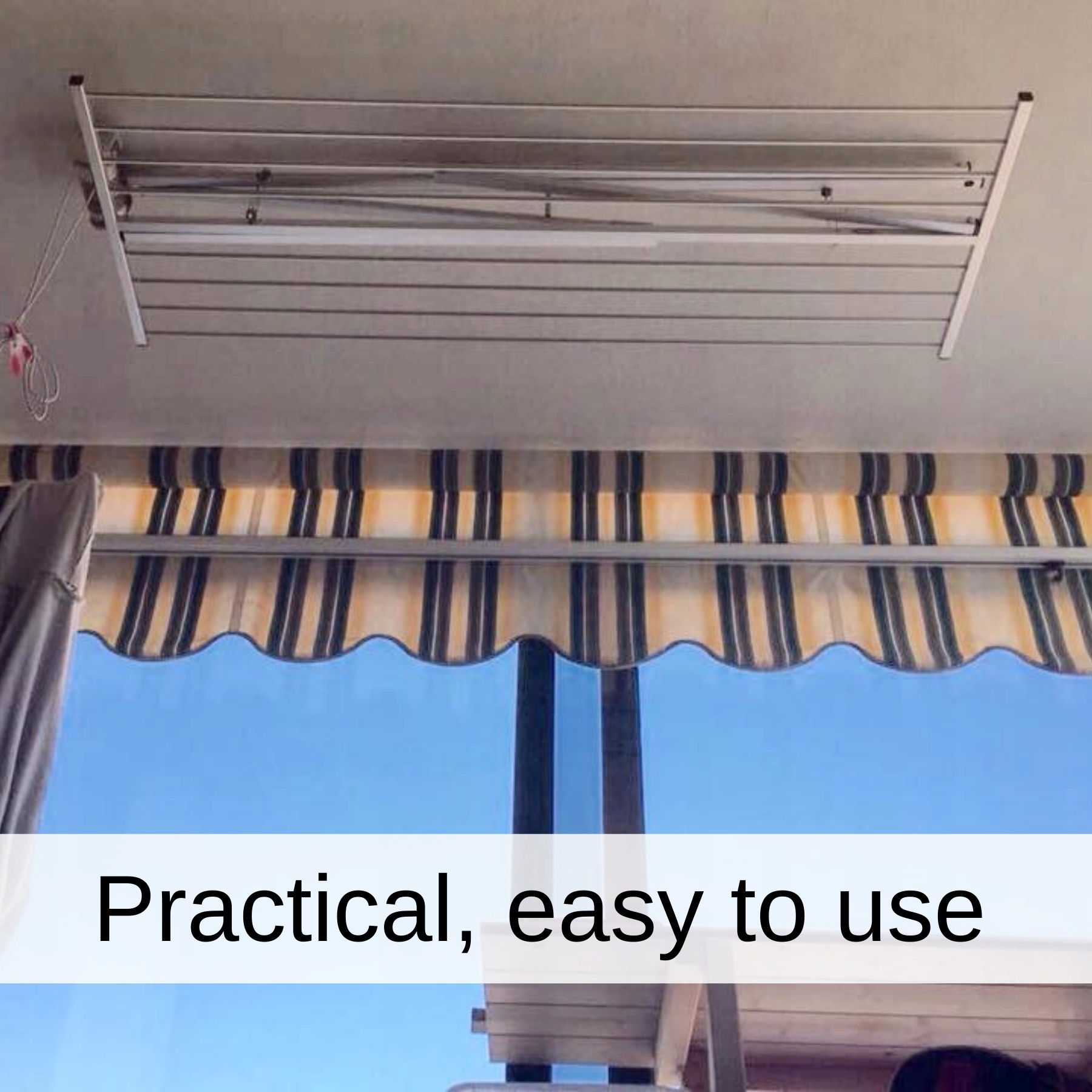 120, Suszarka na pranie do zamontowania na suficie Wysokość 25-25 cm