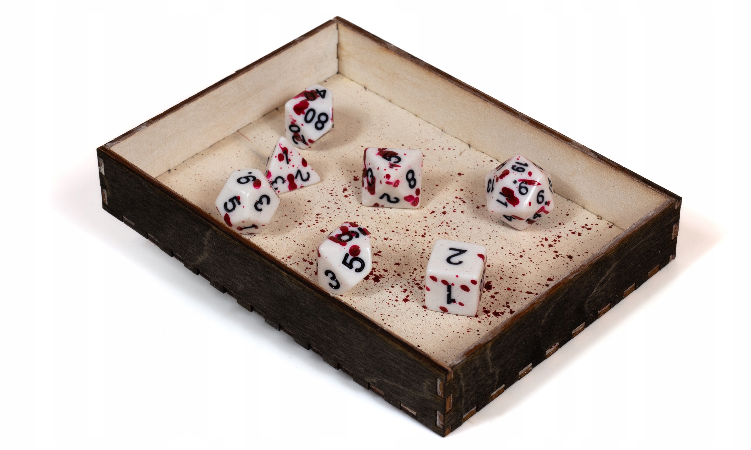 DICE TRAY DREWNIANA TACKA NA KOŚCI MIEJSCE ZBRODNI Nazwa Dice Tray Drewniana Tacka Na Kości Miejsce Zbrodni