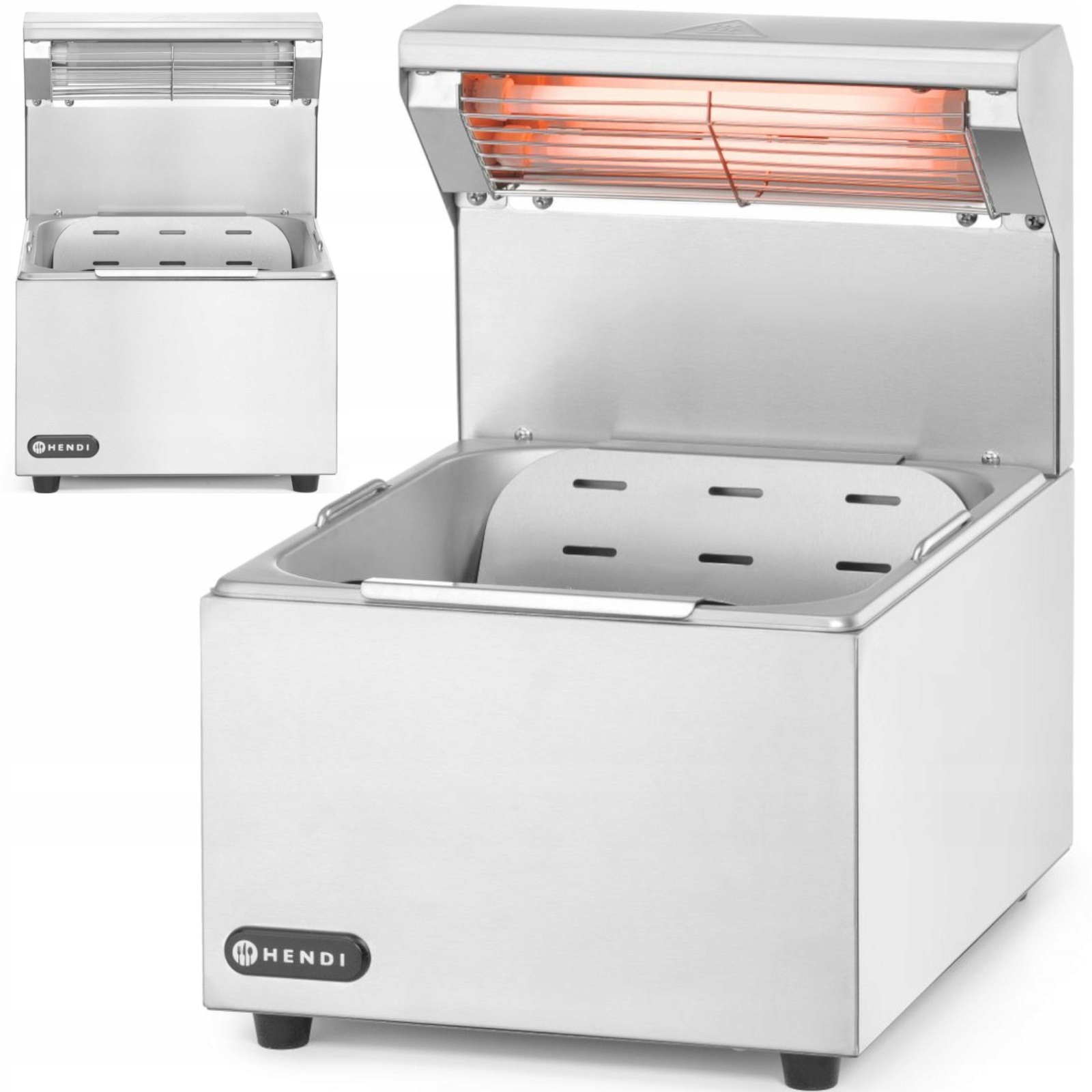 Ohřívač Hranolků S Topnou Lampou Pro Stolní Nádobu Gn 1/2 400 W