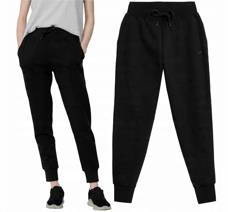 

Spodnie Dresowe Damskie Joggery 4F Czarne M