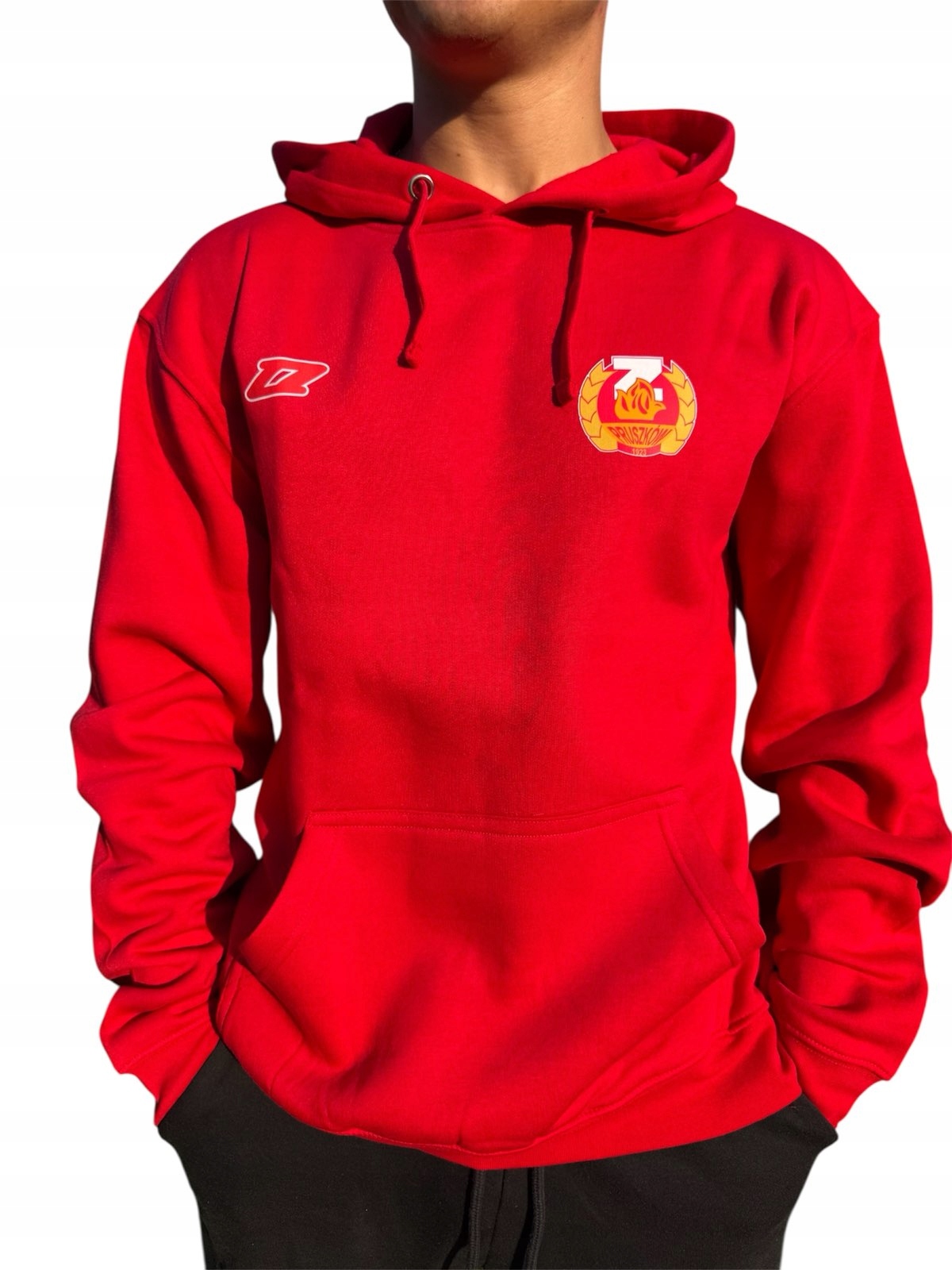 Mikina Mks Hřbitovní Svíčka Pruszków klokanka s kapucí vel M