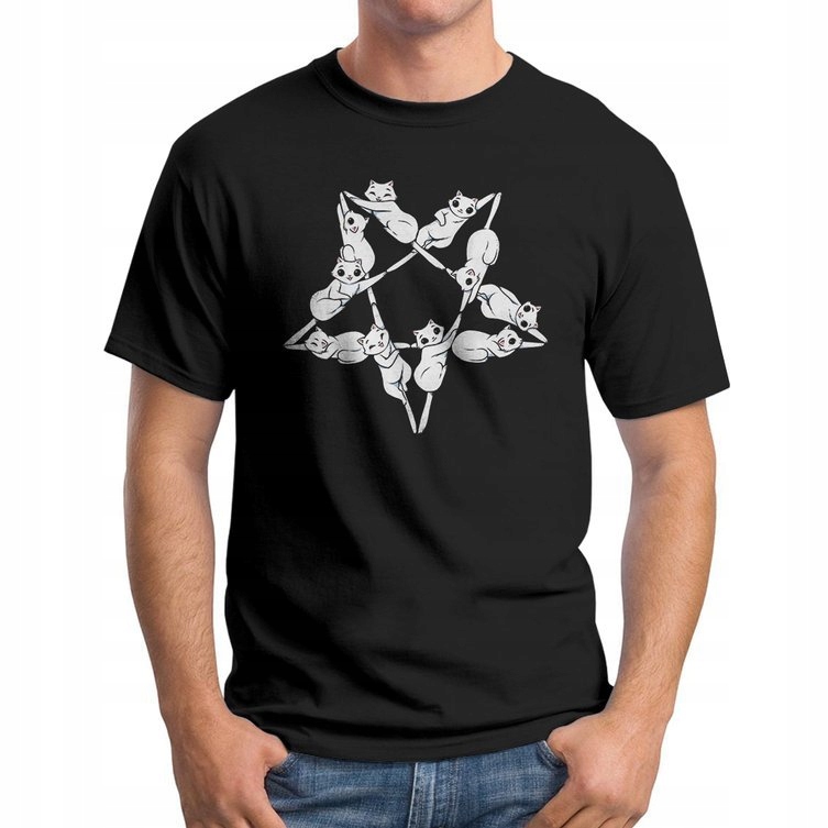 

Koszulka T-Shirt Cat Pentagram M