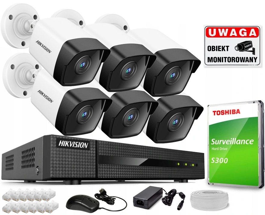 Sada pro monitorování Hikvision NVR-PoE/IPCAM-KIT