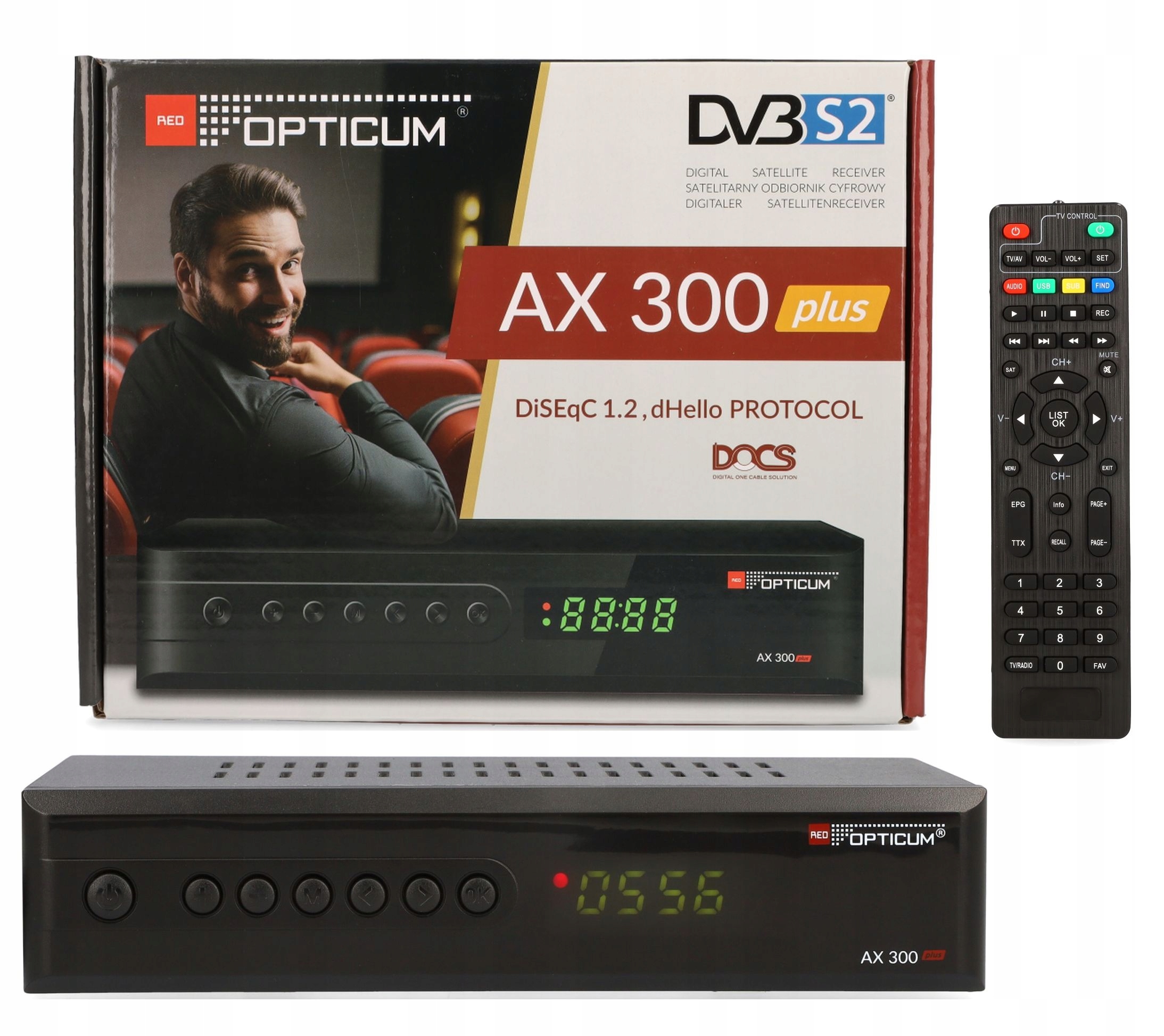 Tuner Satelitarny OPTICUM HD X300 Plus FTA SAT PVR DVBS2