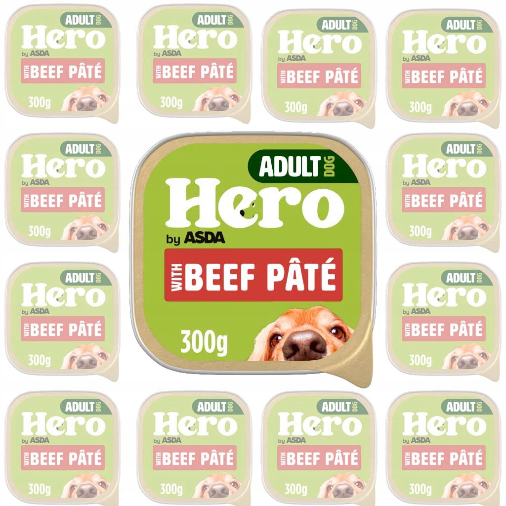 Levně Vlhké Krmivo pro psy 36 ks x 300 g Paštikový tác Hovězí maso