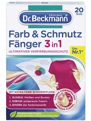 5X Dr. Beckmann Ubrousky Na Praní Proti Barvení Zachycující 20 Ks