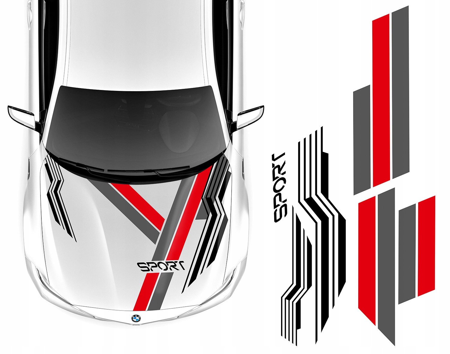 Наклейки тема для маски косые полосы 91X190CM