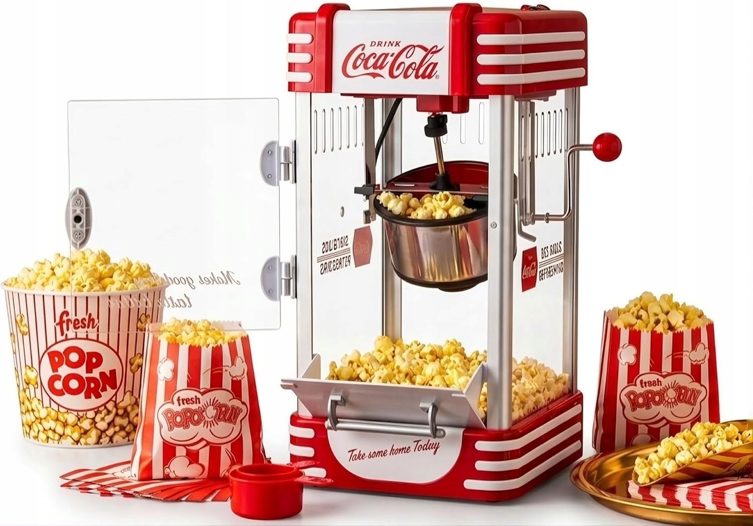 Coca-cola CC-SNP27CC Popcornový Stroj Coca Cola retro
