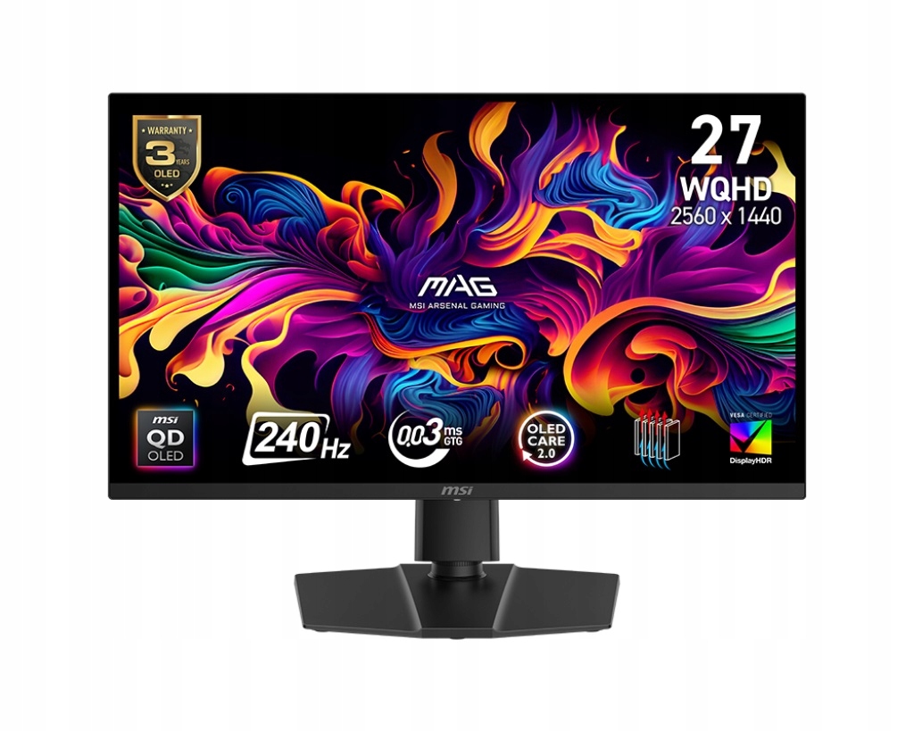 Oled Monitor Msi Mag 271QP Qd-oled X24 26,5" 2560 x 1440 px Oled
