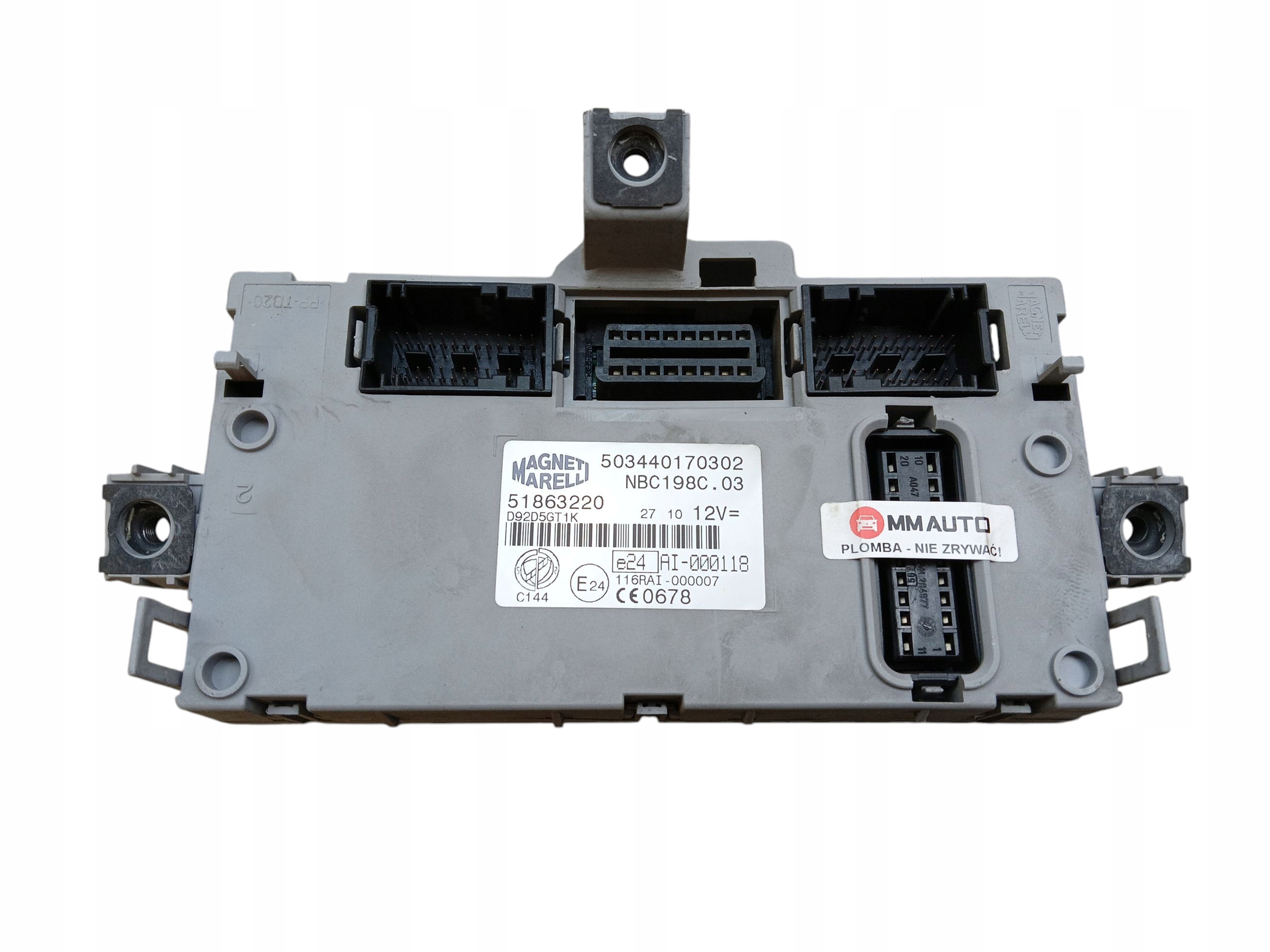 module control unit compartment BSI FIAT BRAVO II 51863220