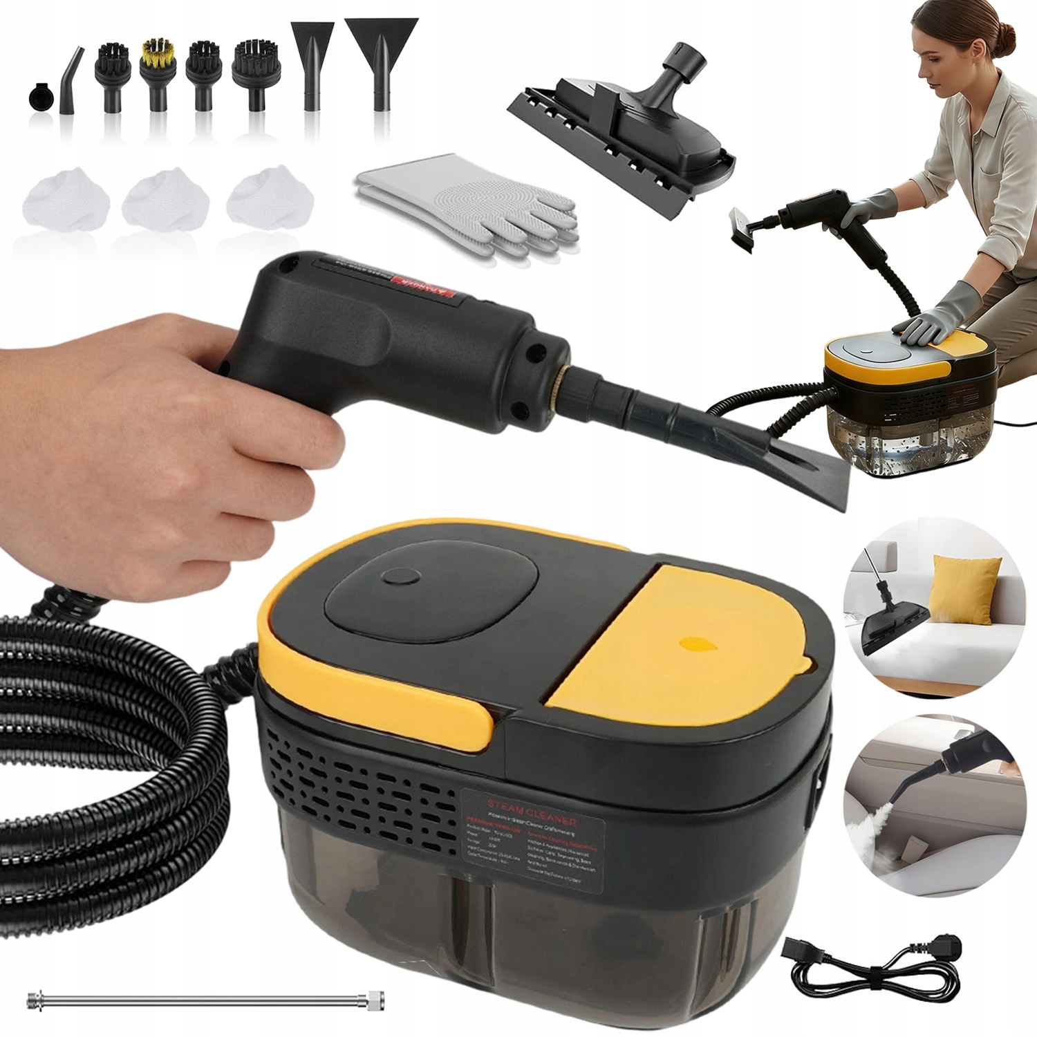 Parní Čistič Oken Parní Čistič 1600 ML 3 Bar 2500 W Univerzální Hadice