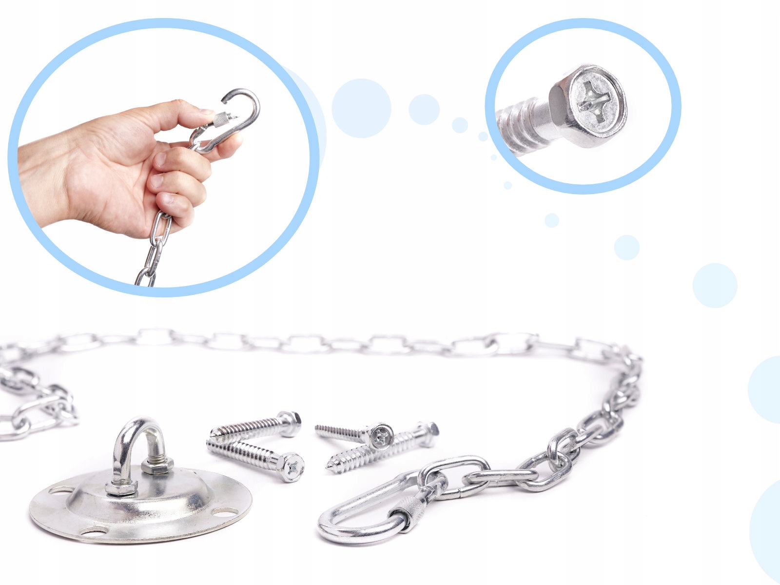 Zestaw do montażu huśtawki hotela wiszącego gniazda 200kg Producent inna