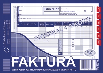 

Druk Michalczyk i Prokop faktura Vat A5 103-XE