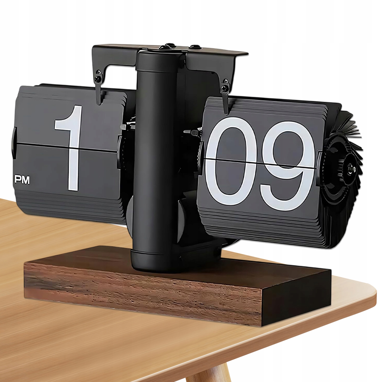 Stojící Klapkový Hodinový Stroj, Luxusní Vzhled, Čitelný Displej