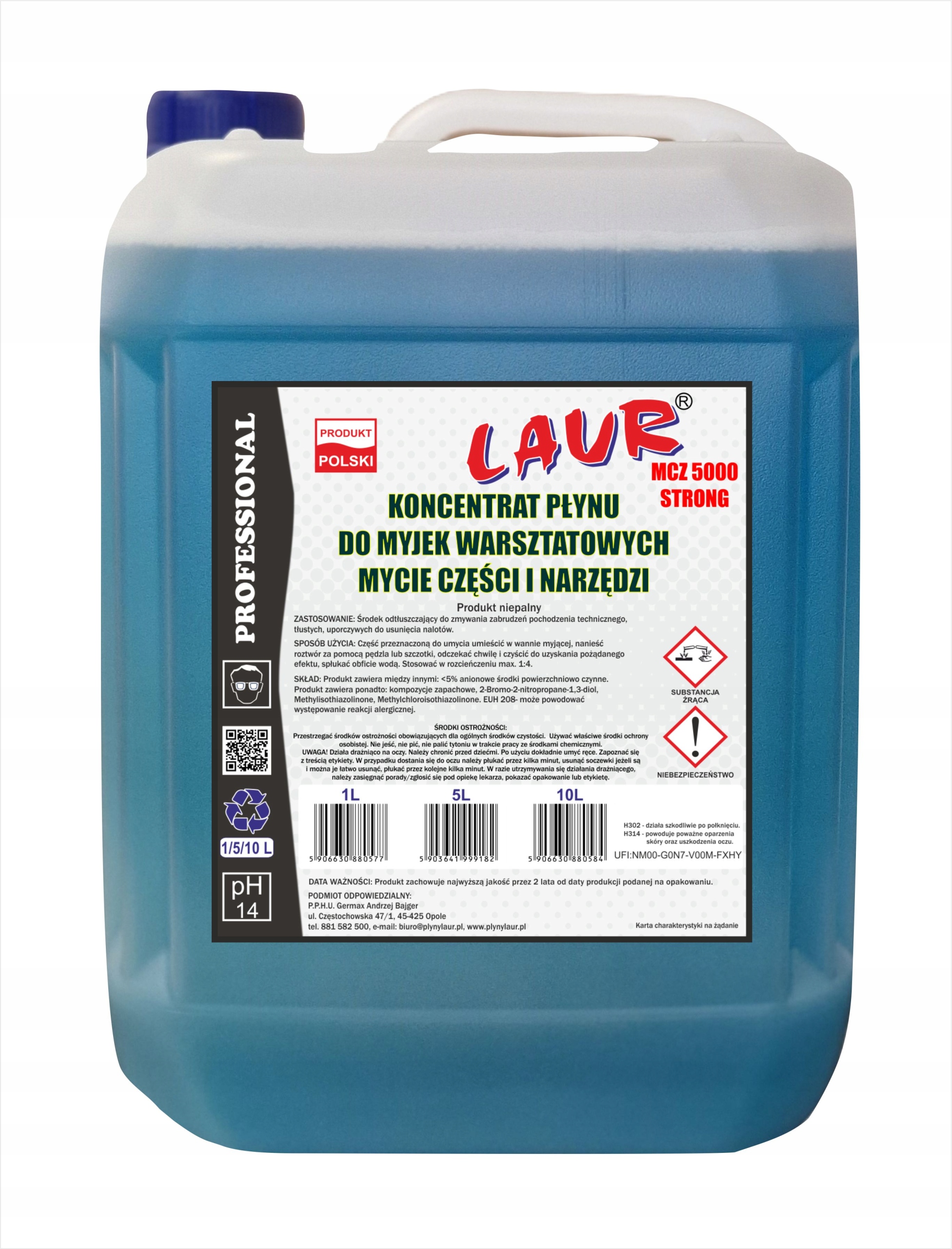 PŁYN DO MYJEK WARSZTATOWYCH STRONG 5L KONCENTRAT (koncentrat)