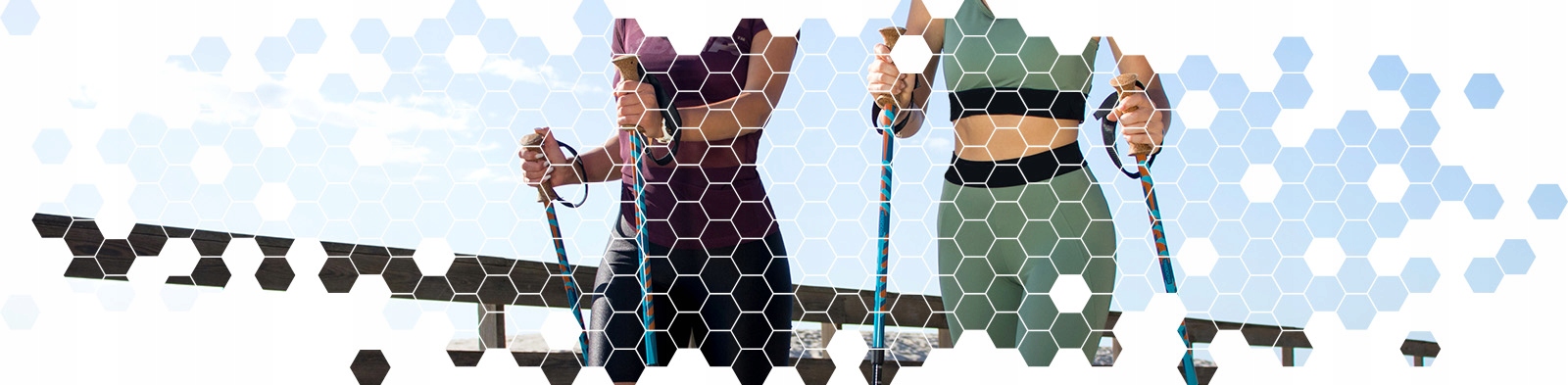 KIJE NORDIC WALKING KIJKI DO CHODZENIA 2 SZT ZESTAW SKŁADANE SPORTVIDA Długość całkowita 135 cm