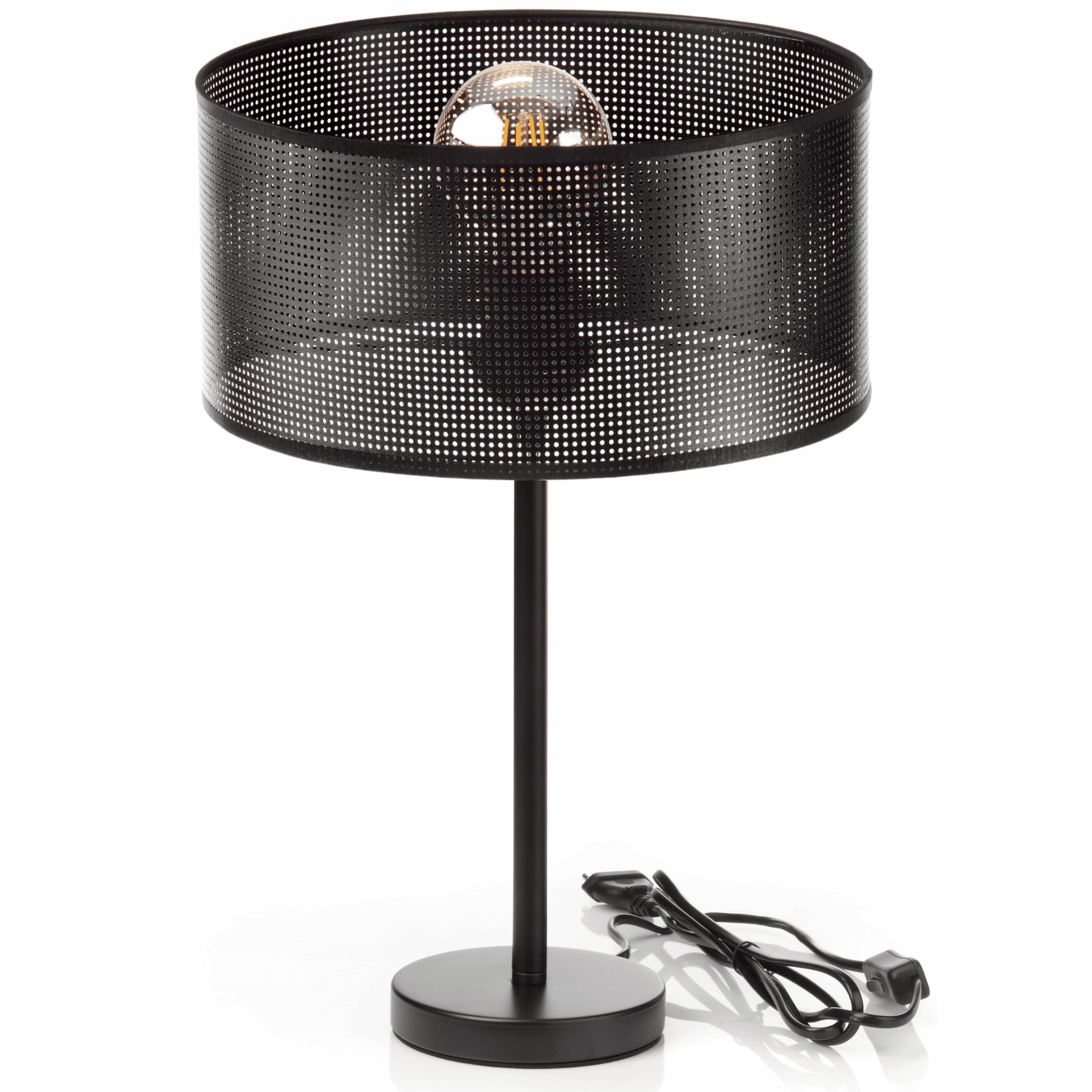 Noční Lampa Stolová Ažurová Dírka 30 CM Kabinet XL Pevná Ledová Polsko