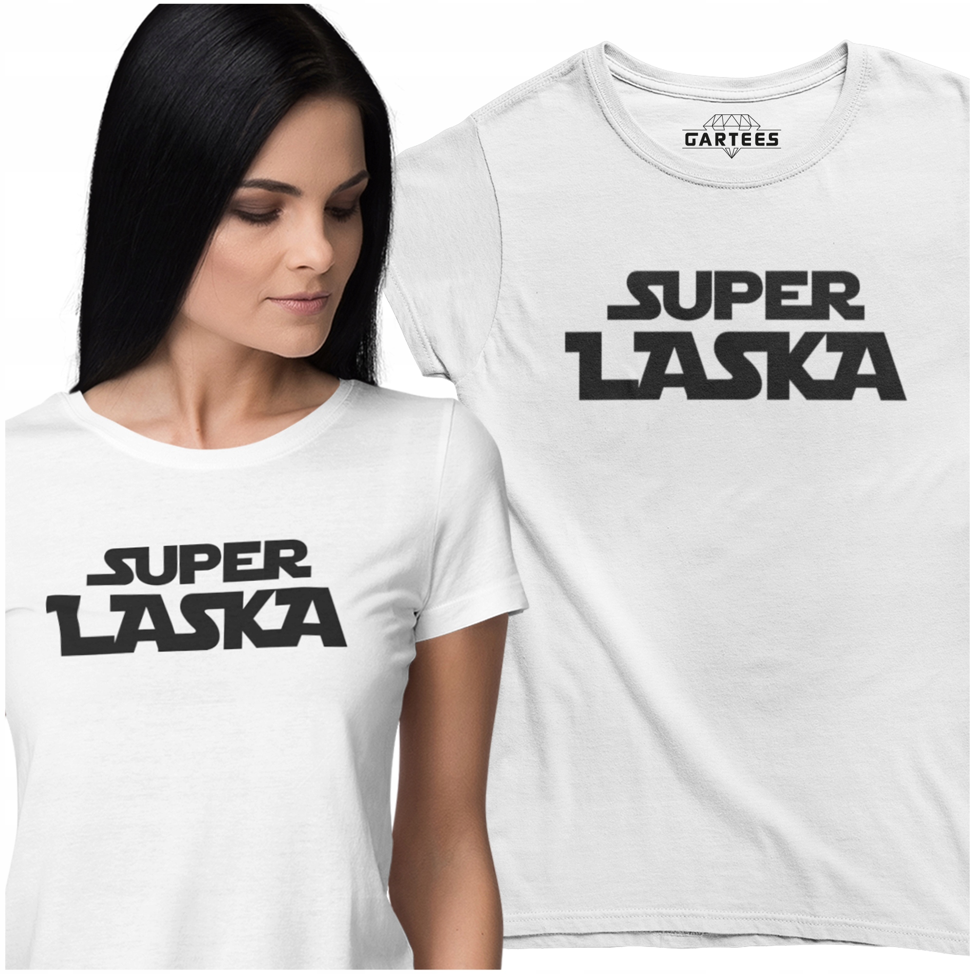 

Koszulka Prezent Dla Super Laski Dziewczyna Ona