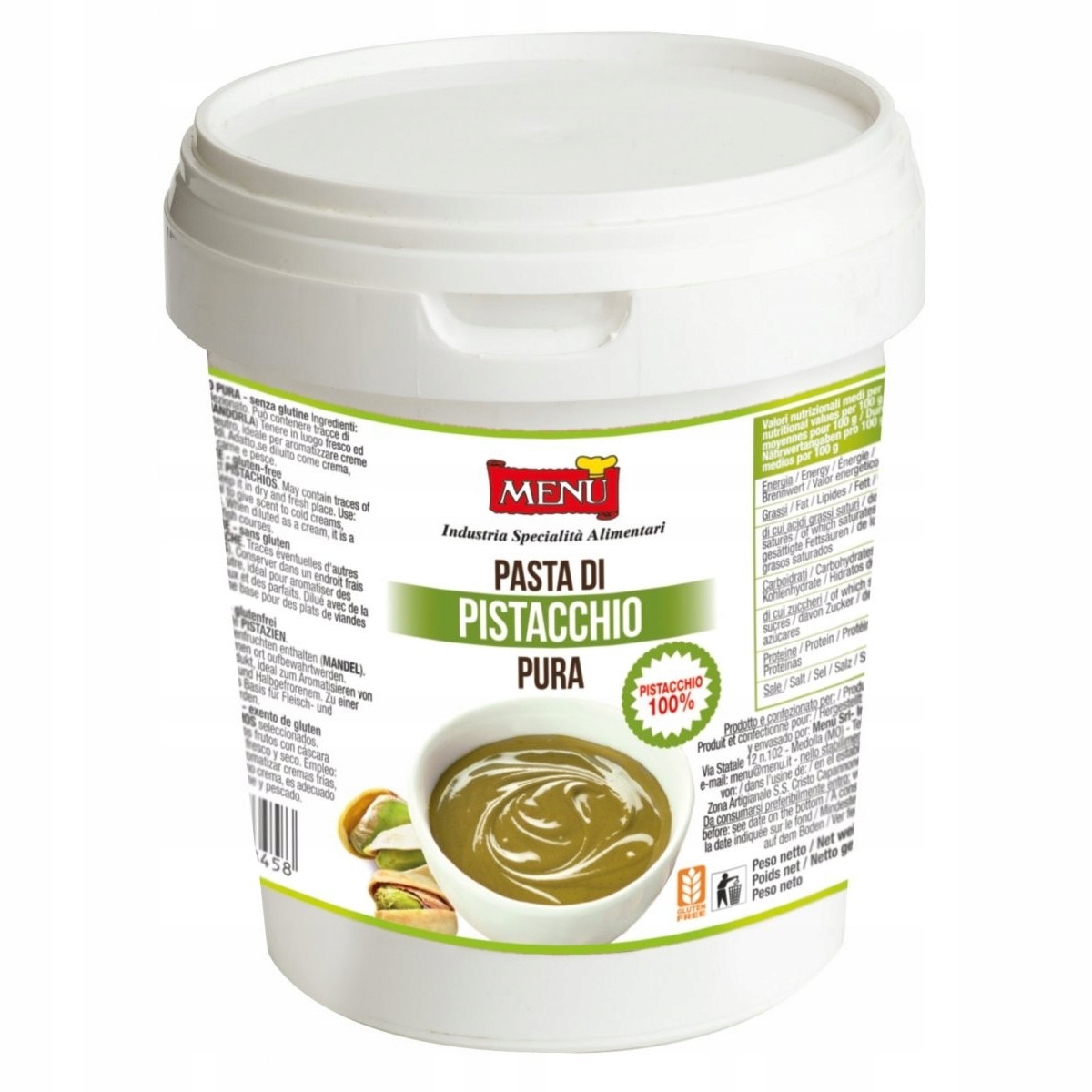 Pasta z pistácií 100% 500 g Menu'