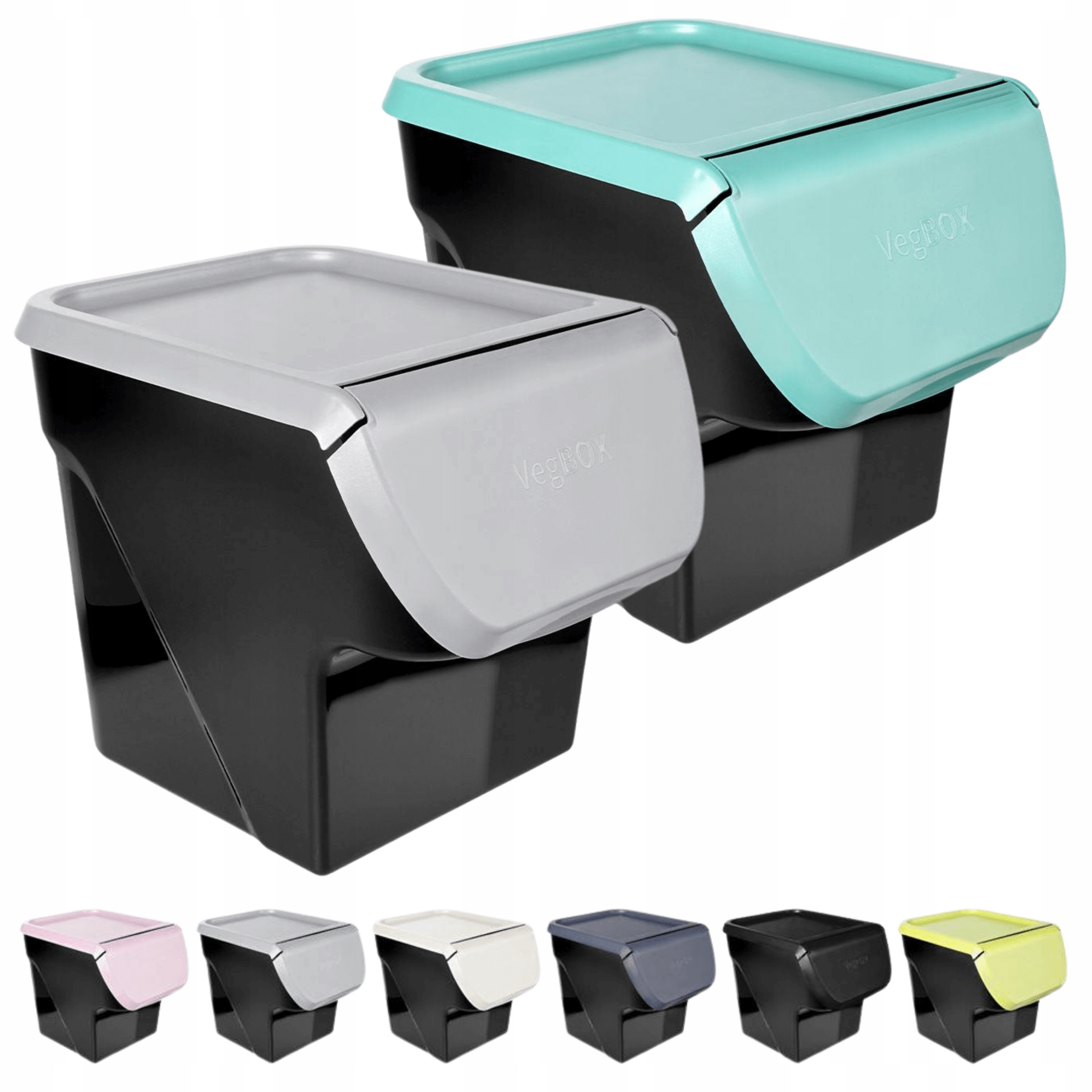 Zestaw 2x pojemnik kuchenny na cebule ziemniaki