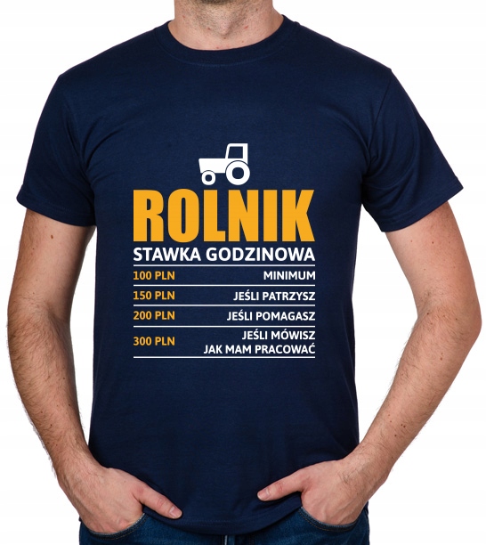 

koszulka Rolnik stawka godzinowa prezent