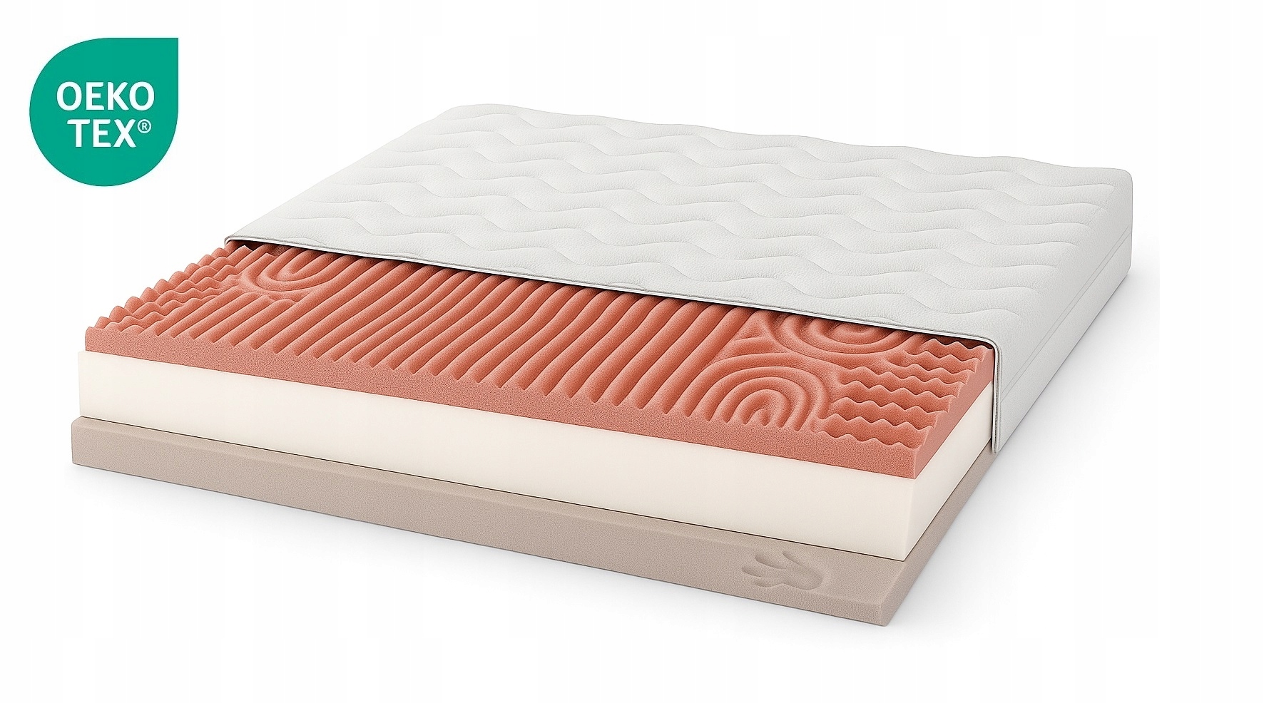 Materac Masujący Visco 80x190 T25 Mikrofibra Comfort Pianka Hr profilowana