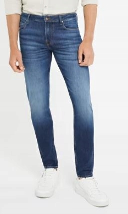 Guess spodnie M2ZA27D4Q41 2CRD granatowy 33/30
